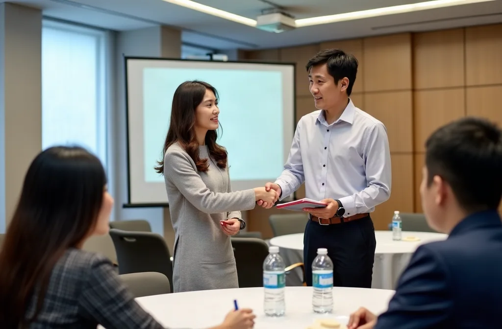 Giao tiếp chuyên nghiệp khi làm quen gái ở hội thảo