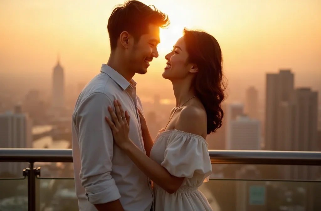 Bản năng săn bắt của nữ khi trò chuyện trên đài quan sát