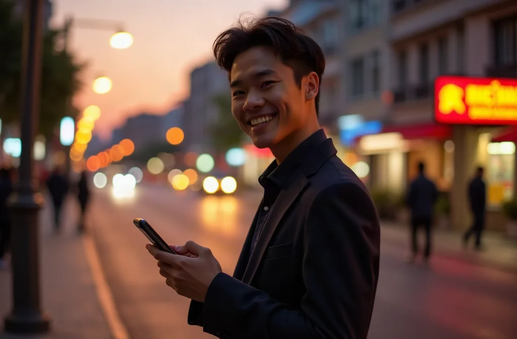 Giữ vững vị thế khi bị con gái cho leo cây Chàng trai tự tin bước đi trên phố sau khi bị cho leo cây