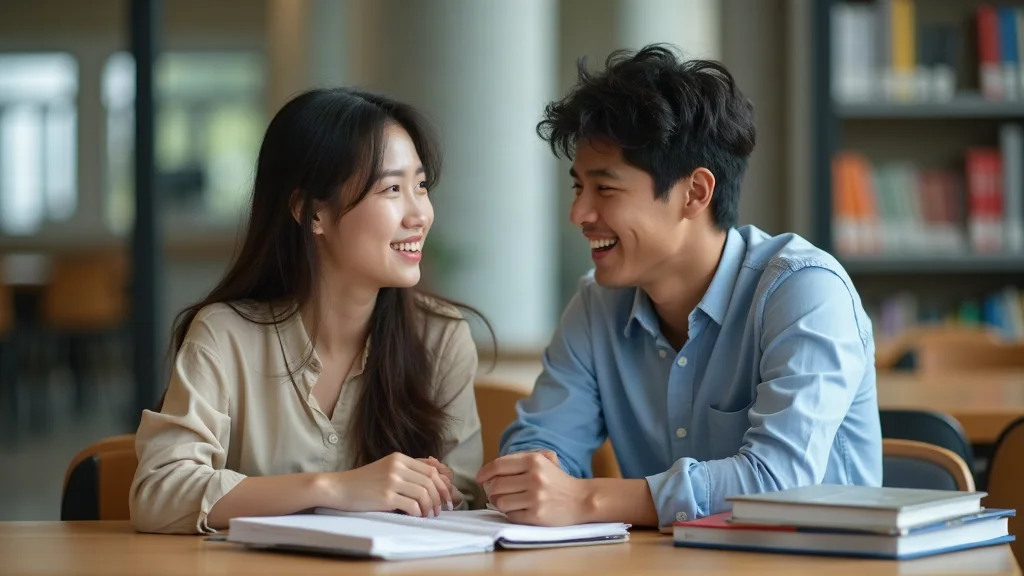 Cưa gái cùng trường nghệ thuật tán gái học đường Cưa gái cùng trường trong thư viện trường học