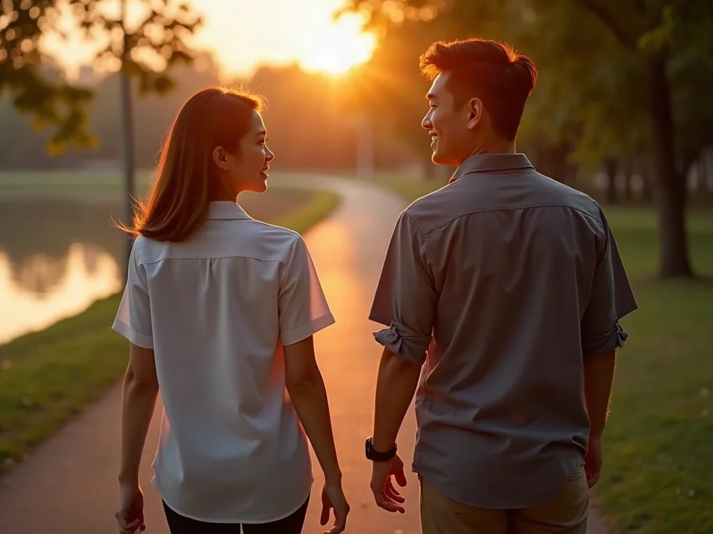 Cách từ chối tinh tế khi con gái không phải gu lúc dạo bộ Từ chối tinh tế khi con gái không phải gu khi dạo bộ buổi hoàng hôn