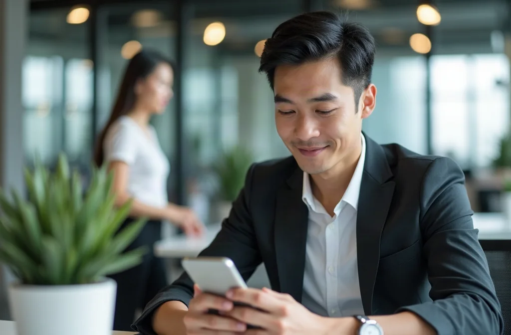 Tán gái đồng nghiệp nhắn tin tinh tế trong công ty