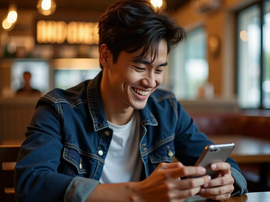 Nhắn tin tán gái qua Instagram bằng Story Chàng trai châu Á nhắn tin tán gái bằng Story Instagram