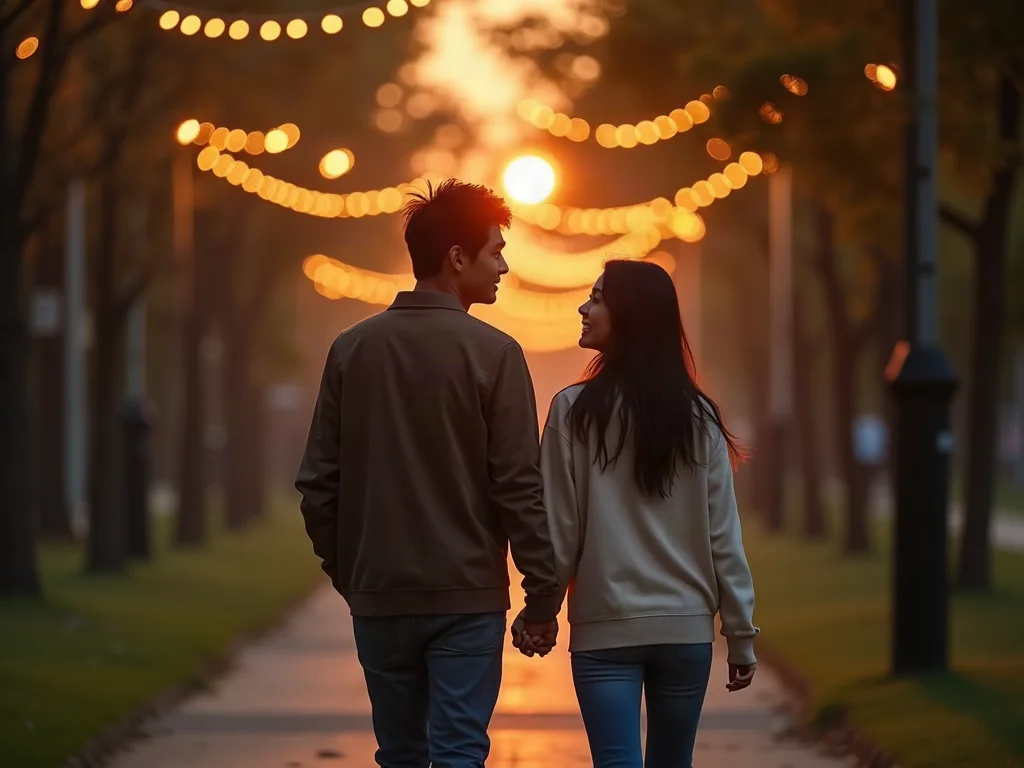 Dạo bước lãng mạn bên nhau tạo không khí hẹn hò lý tưởng