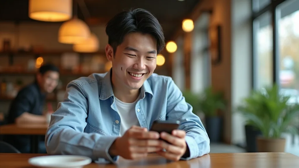Chàng trai tự tin vượt qua thử thách Shittest khi nhắn tin tại quán cafe