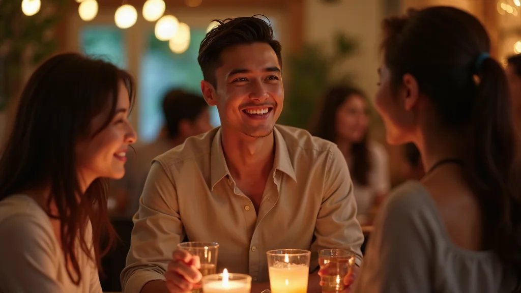 Chàng trai tự tin tiếp cận gái lạ trong tiệc tùng Tiếp cận gái lạ trong tiệc tùng sôi động