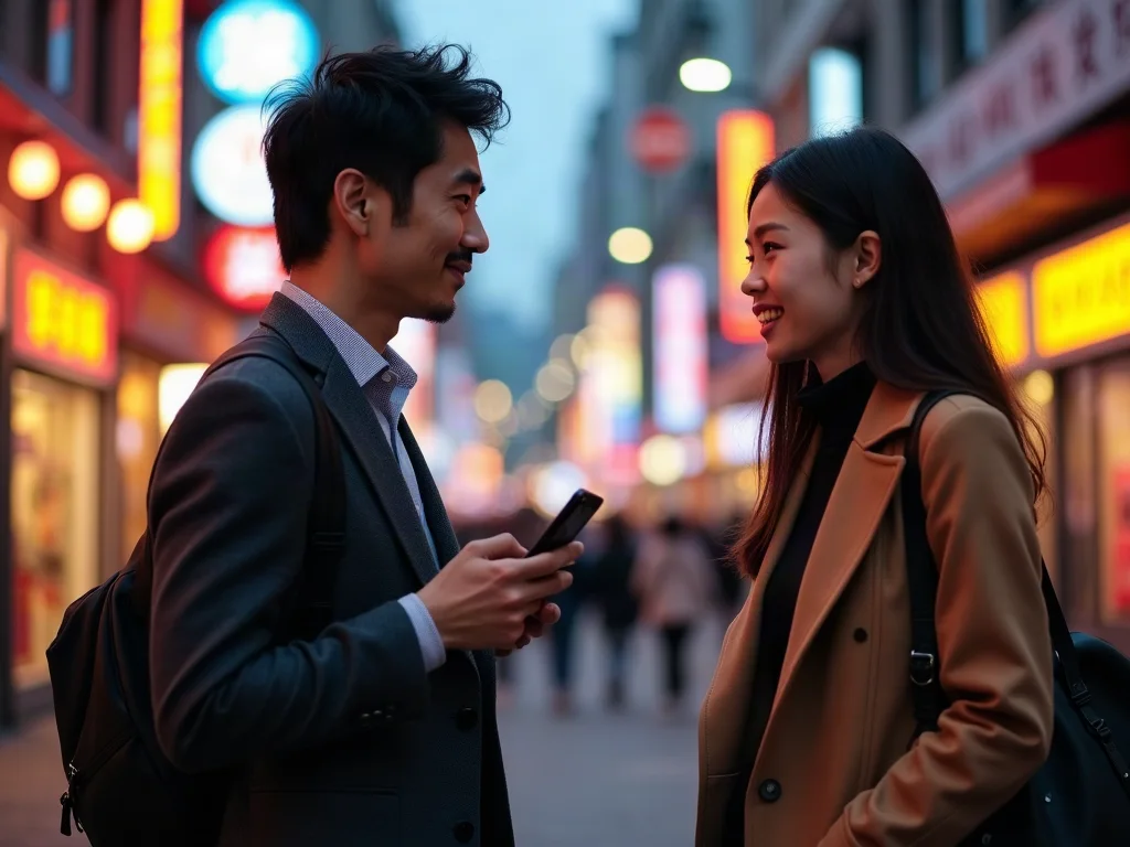 Cách xin số điện thoại gái lạ ngoài đường thành công Chàng trai châu Á tự tin bắt chuyện và xin số điện thoại gái lạ ngoài đường