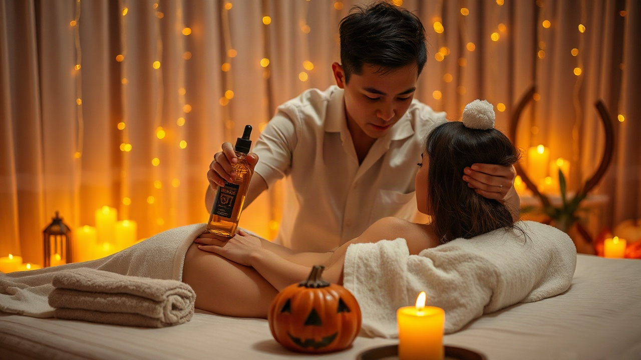 Massage lãng mạn đêm Halloween giúp vợ giải tỏa stress 1 ...